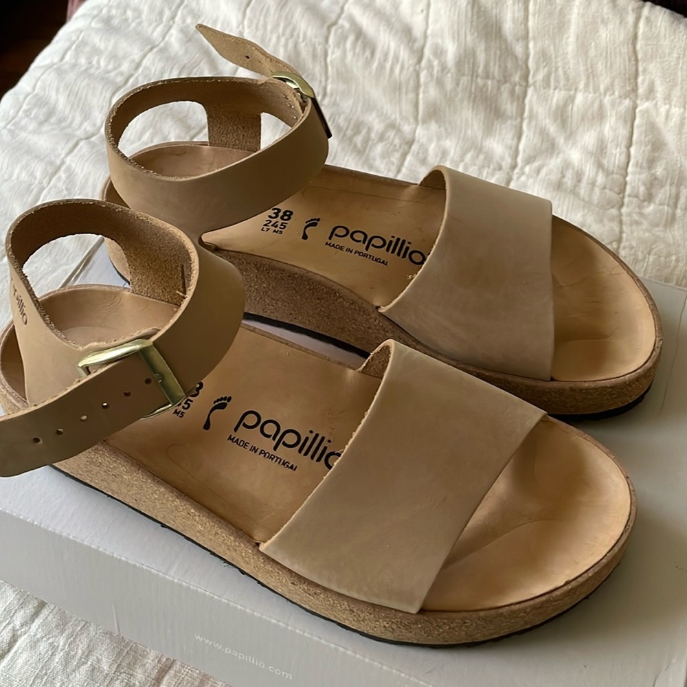 Papillio- Glenda, sandcastle, Suede leather/textile, size 38